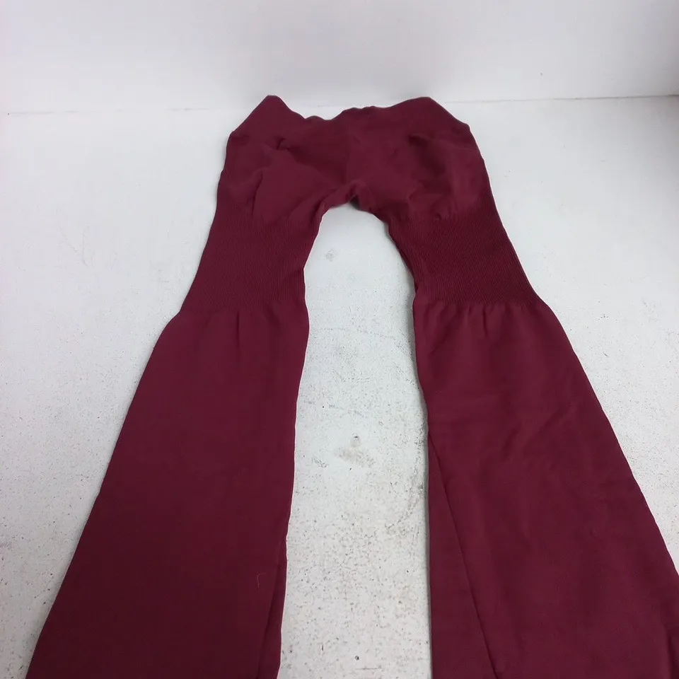 THRIVIN REGULAR FLARED LEGGINGS – MERLOT, SIZE S