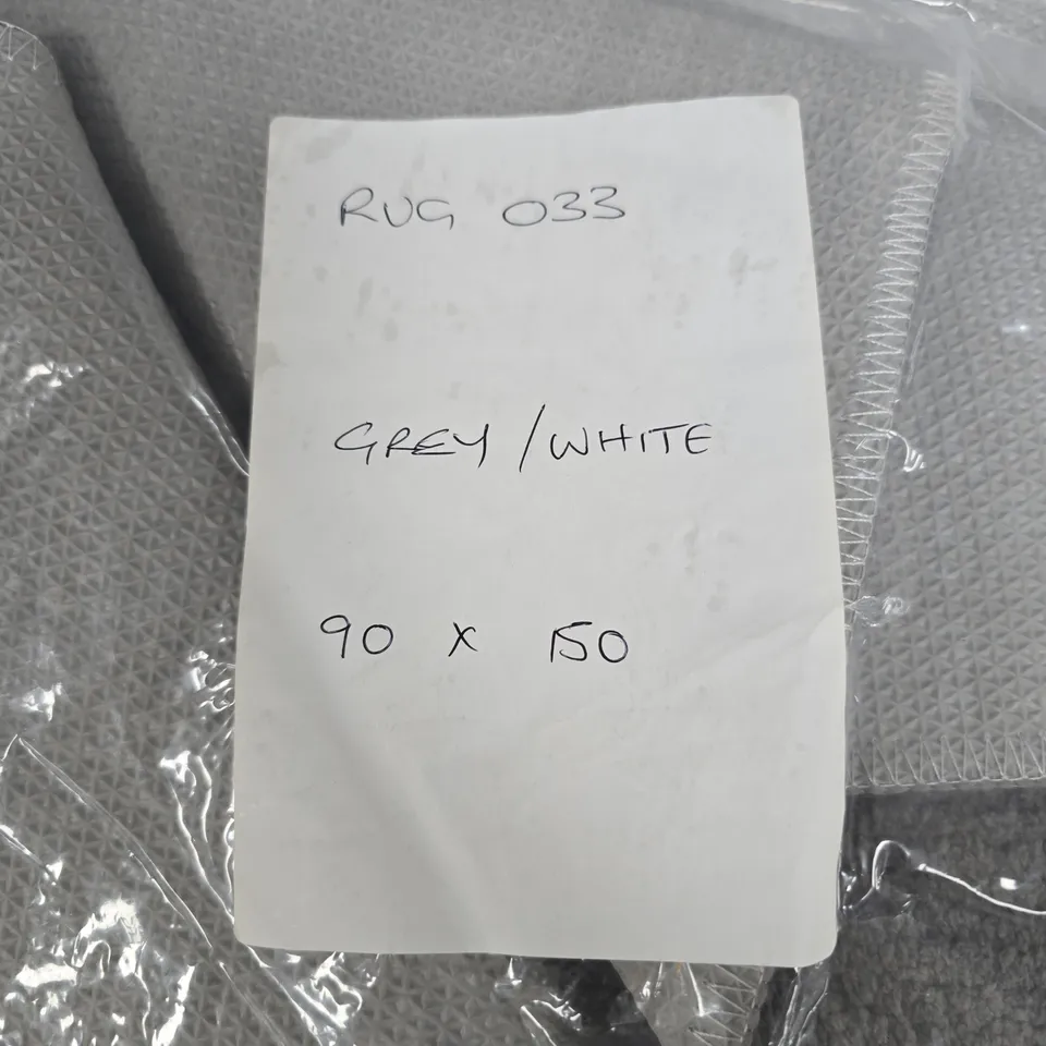 Grey & White Rug 90 x 150 cm (RUG 033)