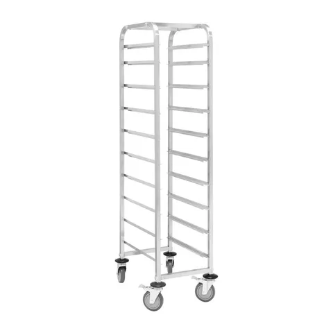 BOXED NISBETS ESSENTIALS GASTRONORM RACKING TROLLEY 10 LEVEL