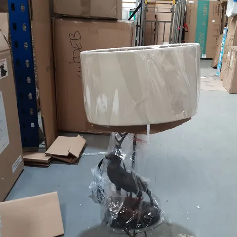 HOUSE OF FRASER STAG TABLE LAMP (BRONZE / CREAM)