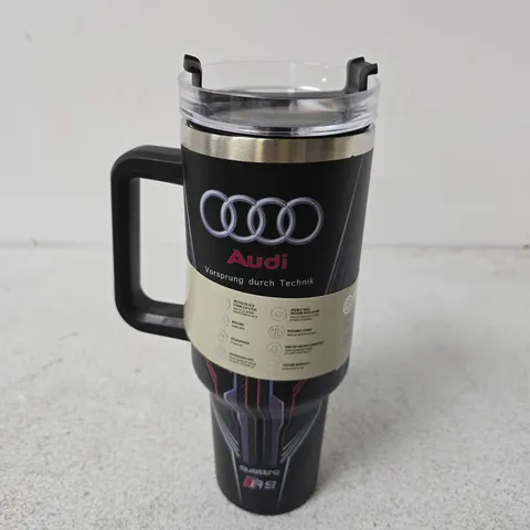 STANLEY FLOWSTATE TUMBLER WITH AUDI BRANDING – AUDI EDITION (BLACK STAINLESS) - 40OZ