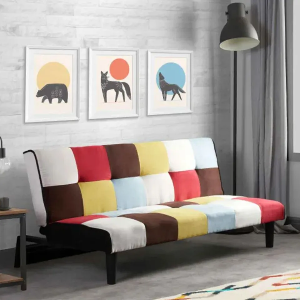 BOXED 3 SEATER CLIC CLAC SOFA BED 