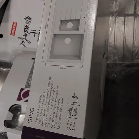 BOXED ISING 1.5L BOWL SINK AND DRAINER