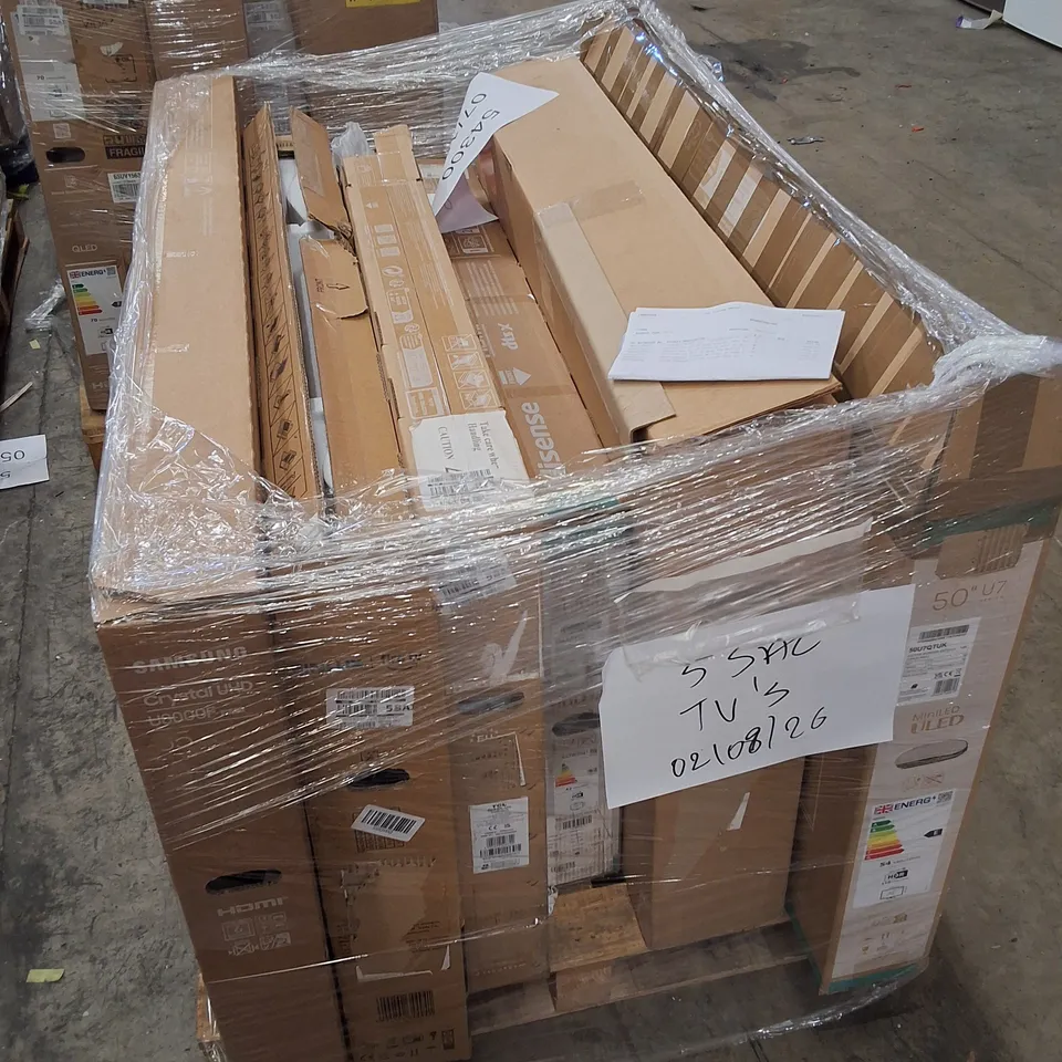 PALLET CONTAINING 6 ASSORTED DAMAGED TVS