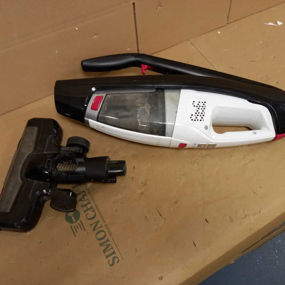 DESIGNER WHITE/BLACK 2-IN-1 CORDLESS VACUUM CLEANER