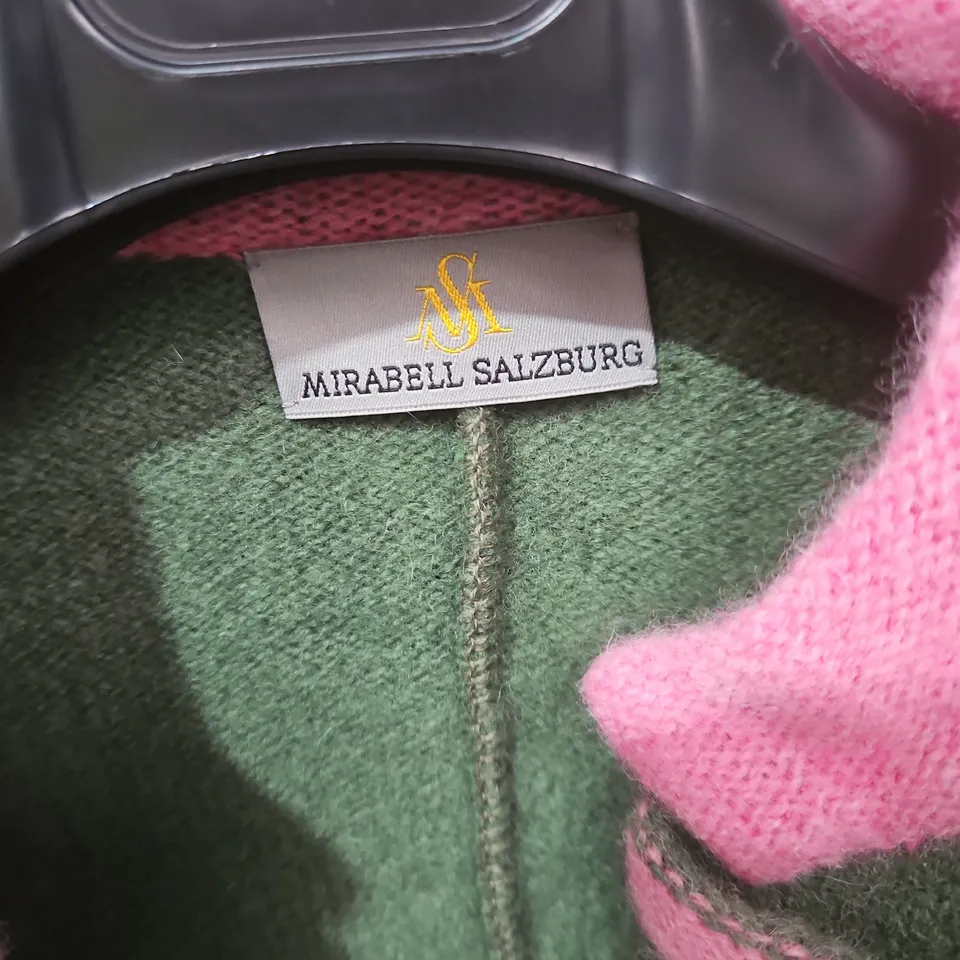 MIRABELL SALZBURG GREEN WOOL JACKET WITH PINK TRIM – (EU 40)