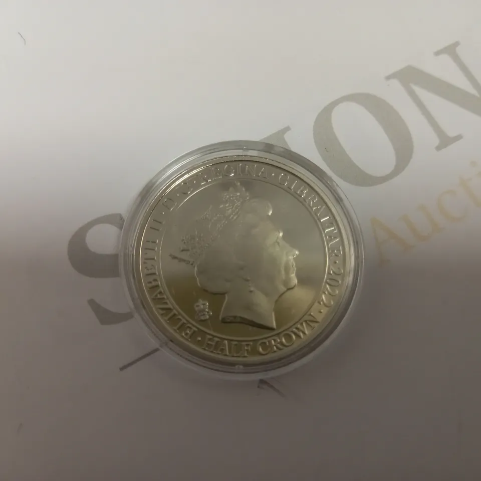 GILBRALTAR 2022 HALF CROWN QUEEN ELIZABETH COLLECTABLE COIN