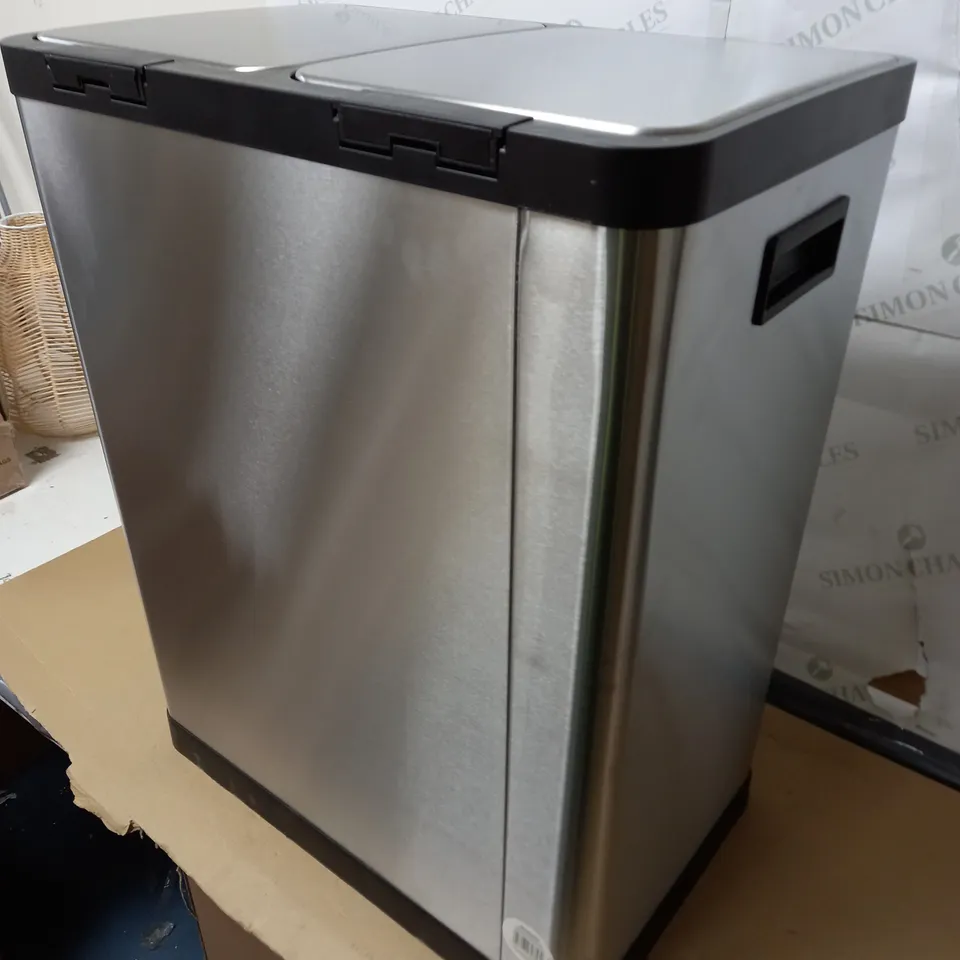 60L RECYCLING BIN IN CHROME