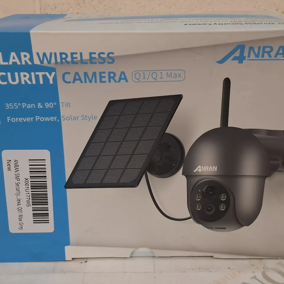 BOXED ANRAN SOLAR WIRELESS SECURITY CAMERA 