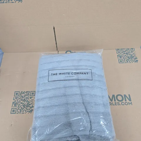 THE WHITE COMPANY BATH SHEET – SOFT GREY, 100 X 150 CM, MADE IN TURKEY