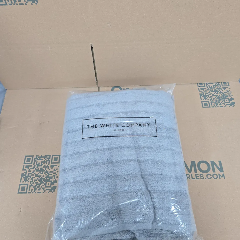 THE WHITE COMPANY BATH SHEET – SOFT GREY, 100 X 150 CM, MADE IN TURKEY