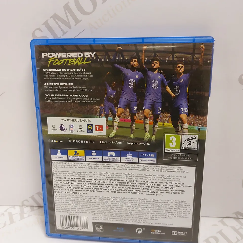 FIFA 22 ON PS4 