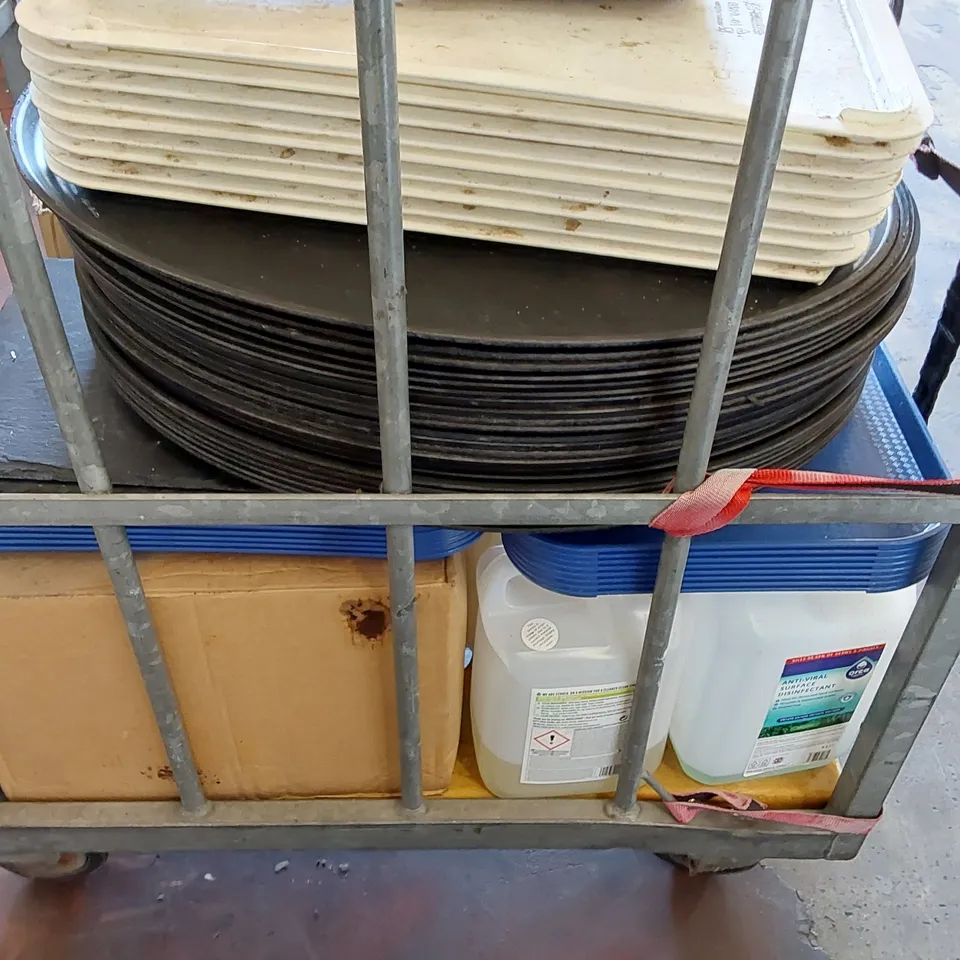 CAGE OF ASSORTED UNPROCESSED CONSUMER/COMMERCIAL GOODS (CAGE NOT INCLUDED)