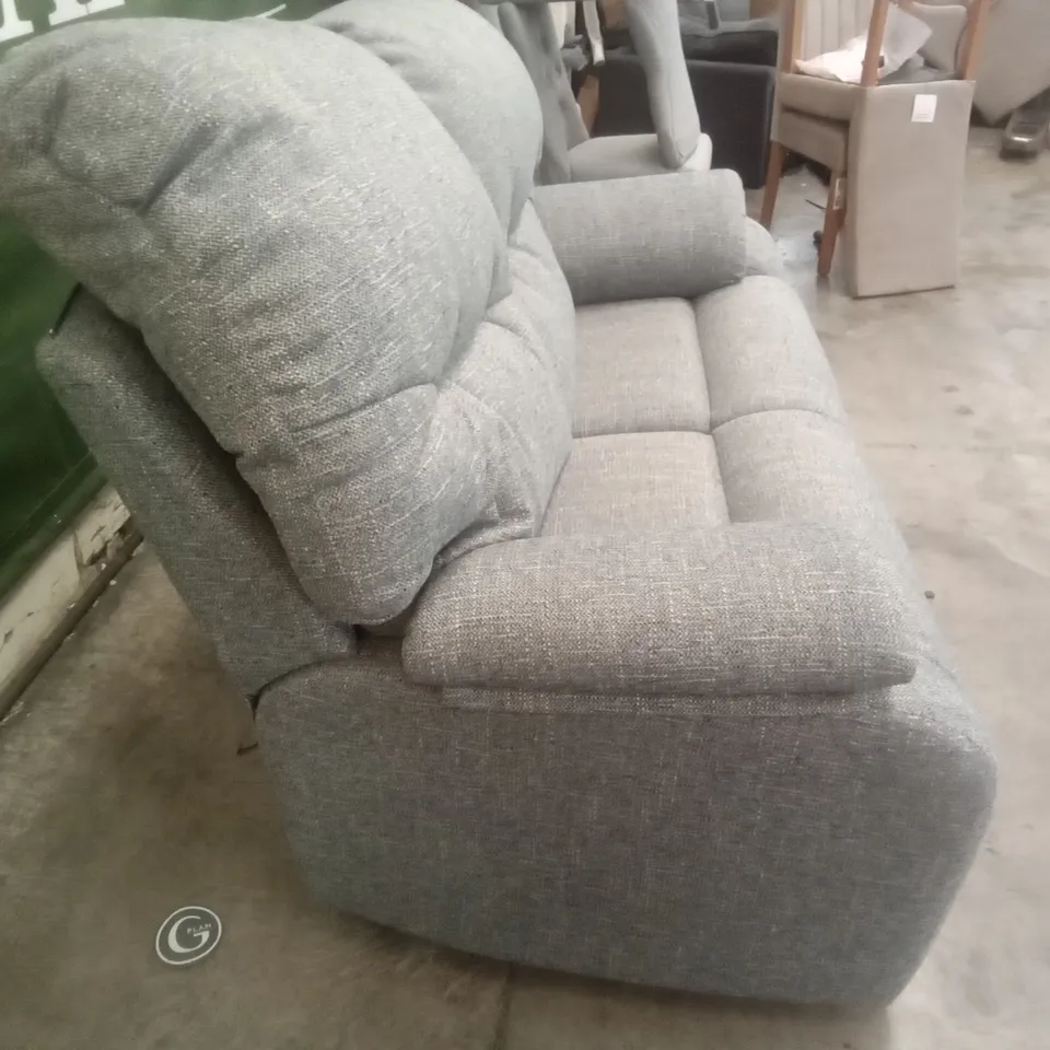 DESIGNER G PLAN MADE MISTRAL C 2 SEATER SOFA - DAPPLE KINGFISHER FABRIC 