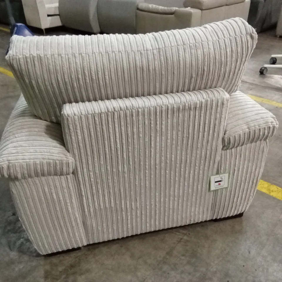 AMALFI FABRIC ARMCHAIR - SILVER RRP £449