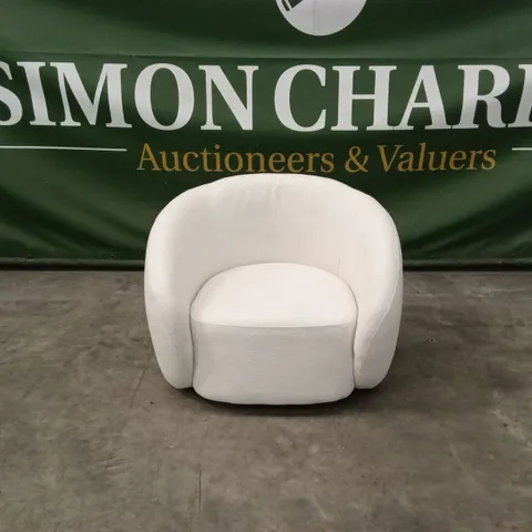 ROUNDI BOUCLE ARMCHAIR - CREAM WHITE