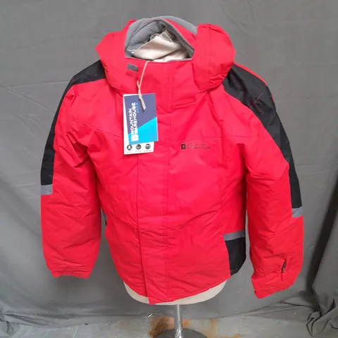 MOUNTAIN WAREHOUSE SNOW RAPTOR KIDS SNOW JACKET IN ACTIVE RED
