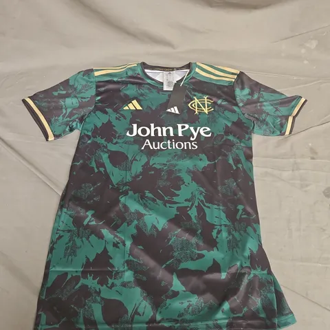 ADIDAS NOTTS COUNTY JERSEY IN GREEN/BLACK - UK MEDIUM