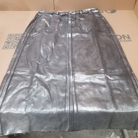 BOX CONTAINING APPROXIMATELY 16 BRAND NEW SIMPLY BE DENIM SHINY A LINE MAXI SKIRTS - SIZE 18