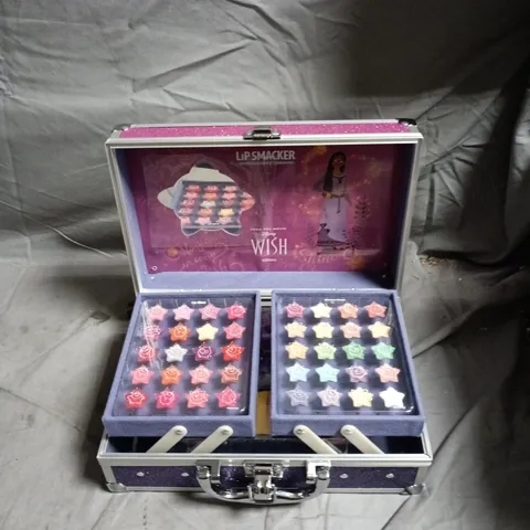 LIP SMACKER DISNEY WISH LIP BALM SET IN PURPLE CASE – STAR-SHAPED BALMS