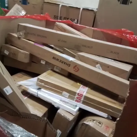 PALLET OF ASSORTED HOUSEHOLD GOODS AND PRODUCTS TO INCLUDE;PHOTO FRAME,GYM MATS,FLOATING SHELVES