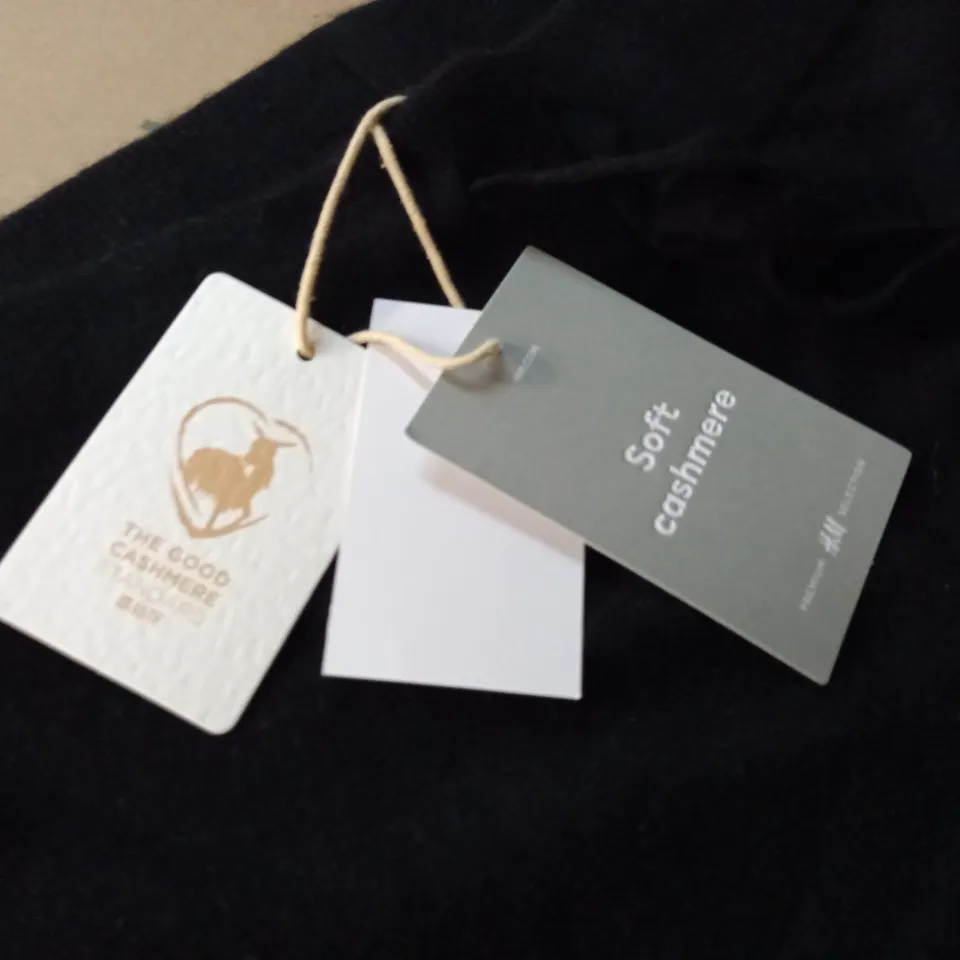 H&M CASHMERE BLACK LEGGINGS - EUR S