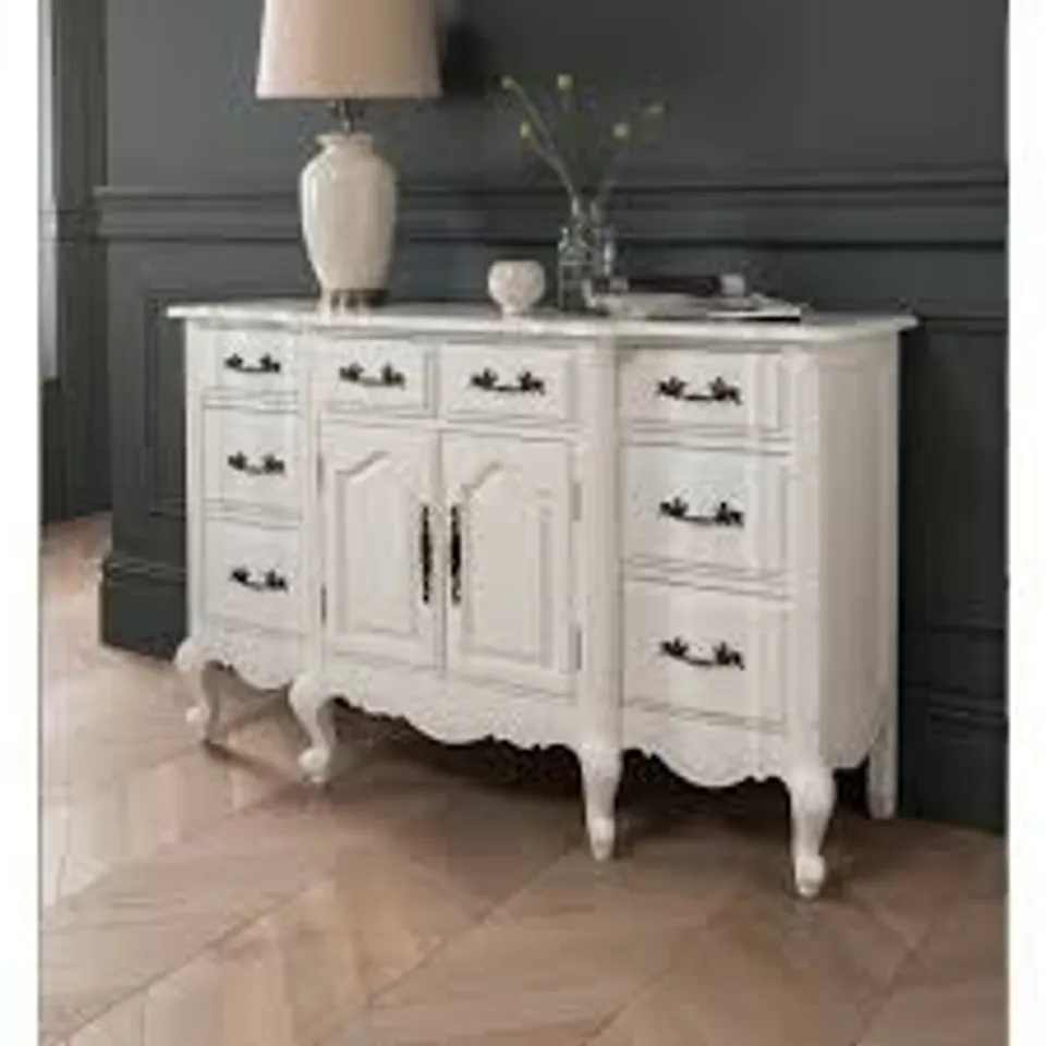 BOXED HOMESDIRECT365 ANTIQUE FRENCH STYLE SIDEBOARD 