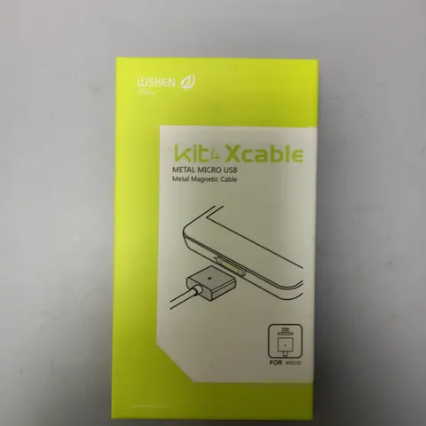 BOX OF APPROX 23 WSKEN KIT 4 XCABLE METAL MICRO USB