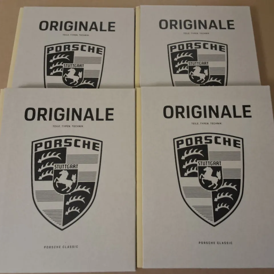 LOT OF 4 PORSCHE ORIGINALE BOOKS