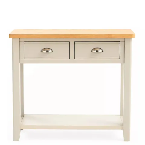 BOXED MALONE PART ASSEMBLED CONSOLE TABLE - CONTAINS SOLID WOOD - COLLECTION ONLY