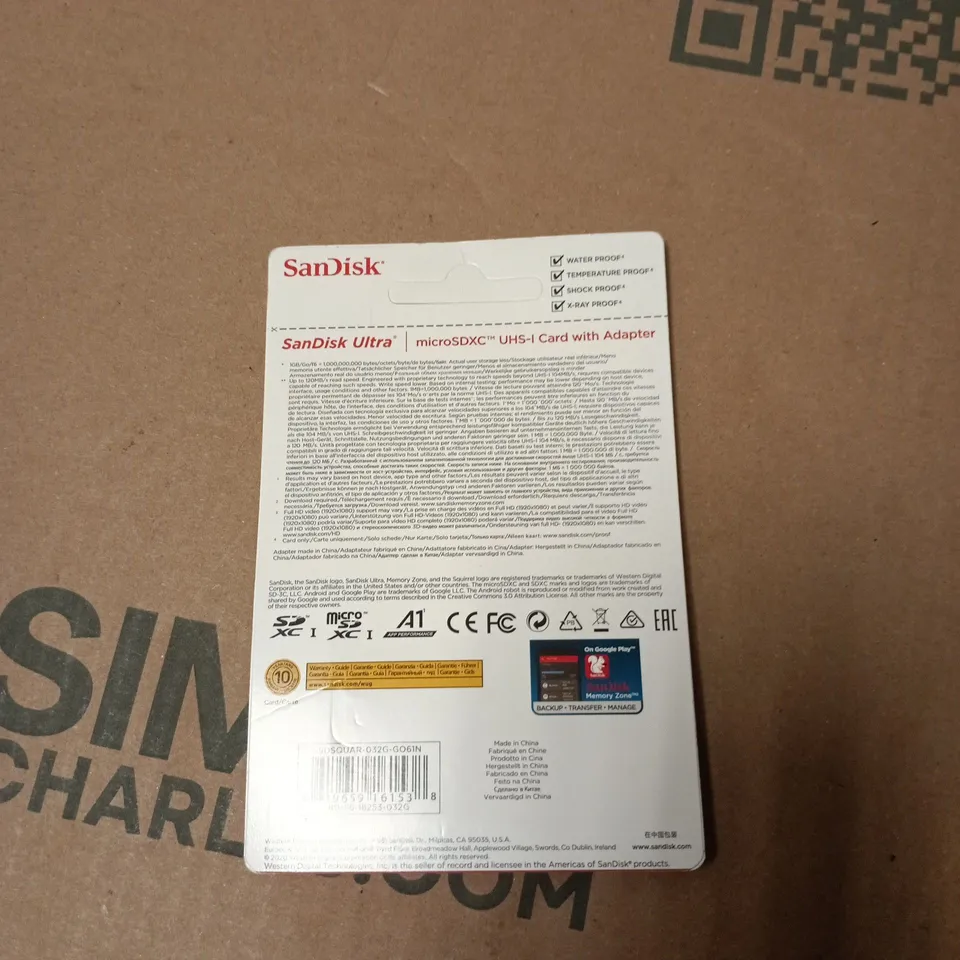 SANDISK ULTRA MICROSDXC UHS-I CARD WITH ADAPTER – 32GB