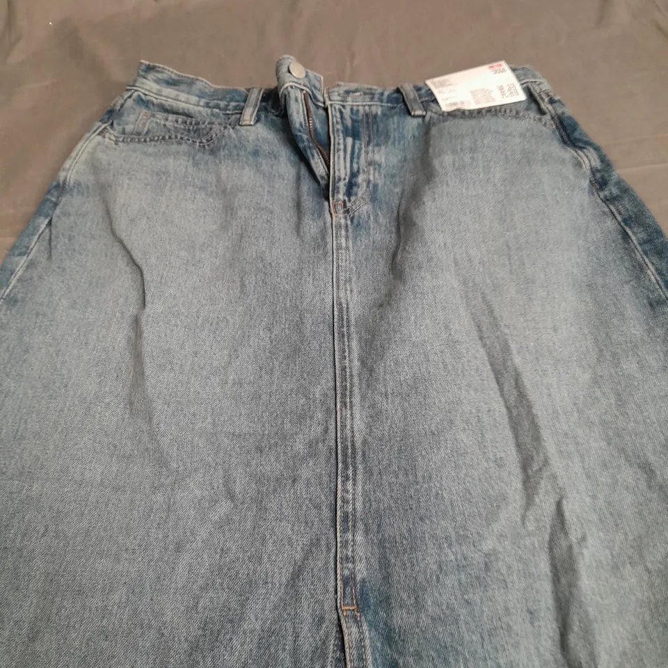 UNIQLO WOMENS DENIM LONG SKIRT - SIZE W27