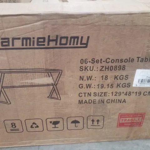 BOXED WARMIEHOMY CONSOLE TABLE