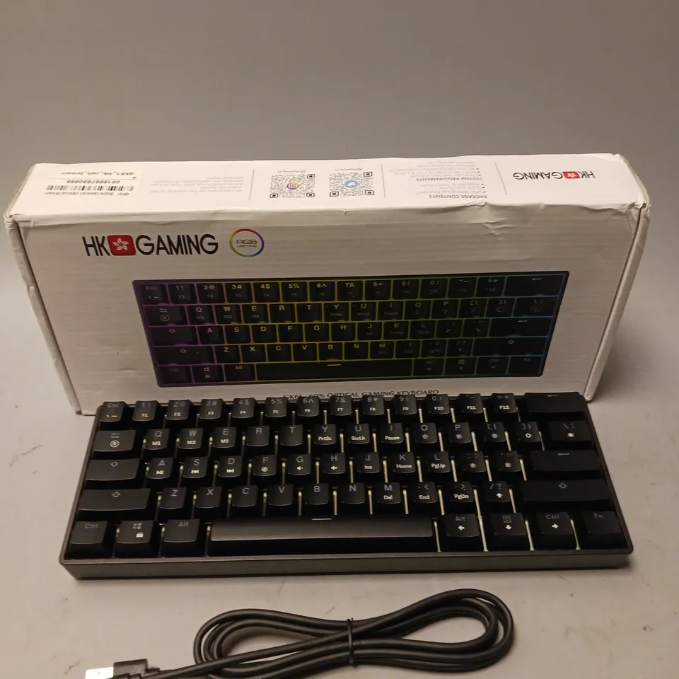 BOXED HK GAMING GK61 GAMING KEYBOARD 