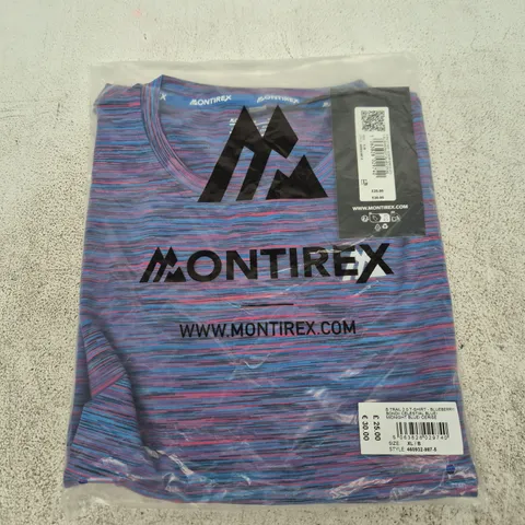 MONTIREX T‑SHIRT – BLUE CELESTIAL PATTERN, UK XL/B