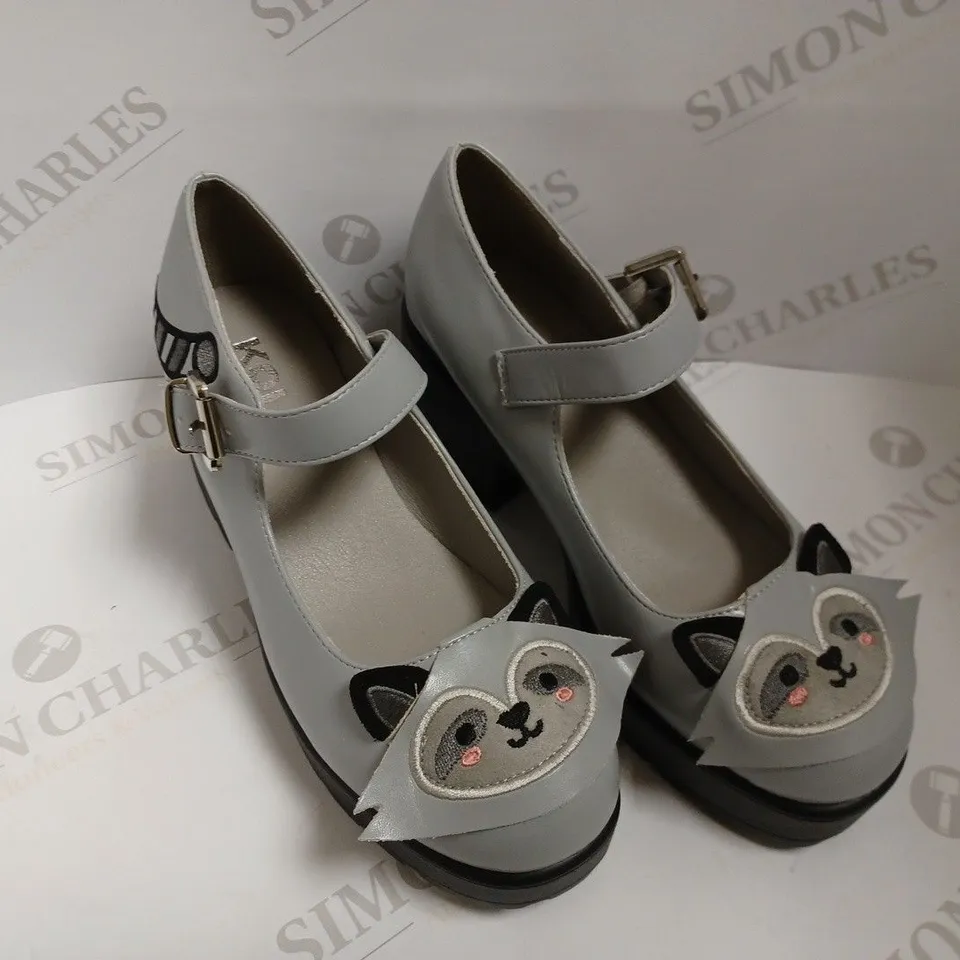 KOI VEGAN TIRA MARY JANES ‘ROGUE RACCOON EDITION’ - SIZE 6