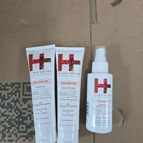 MY HAIR DOCTOR VOLUME-ISE HAIRCARE SET – SHAMPOO, CONDITIONER & HAIR GROWTH BOOSTER (100 ML EACH)