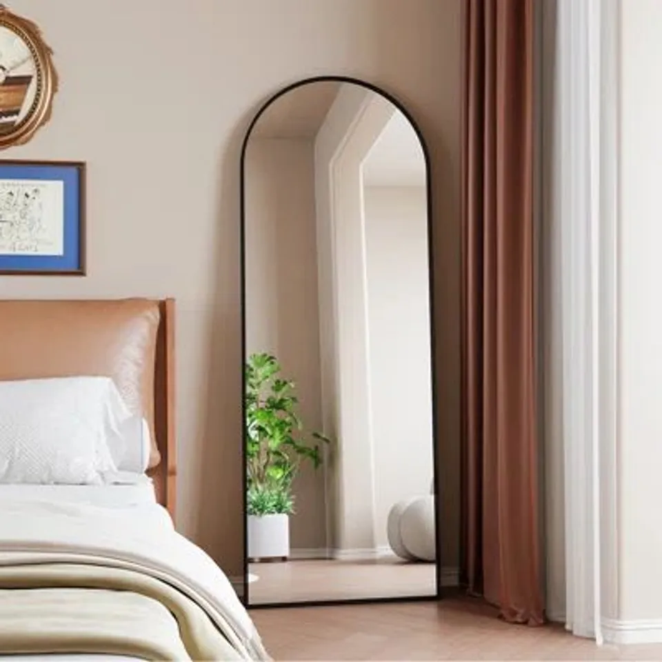 BOXED ALUMINIUM ARCH MIRROR 