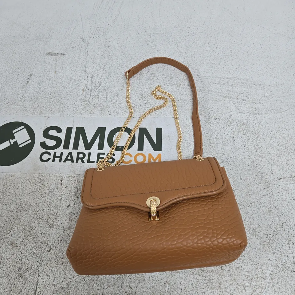 FRANK USHER LEATHER HANDBAG – TAN
