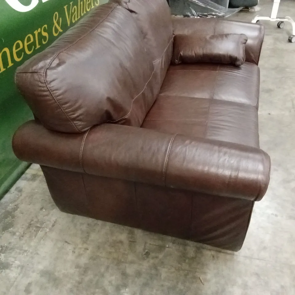 VANTAGE ITALIAN LEATHER 2 SEATER SOFA
