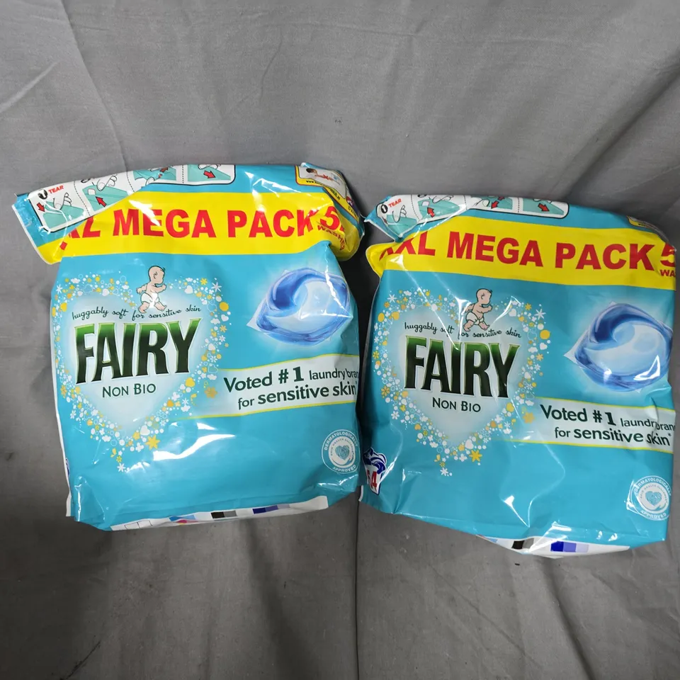 PAIR OF FAIRY NON BIO XXL MEGA PACKS