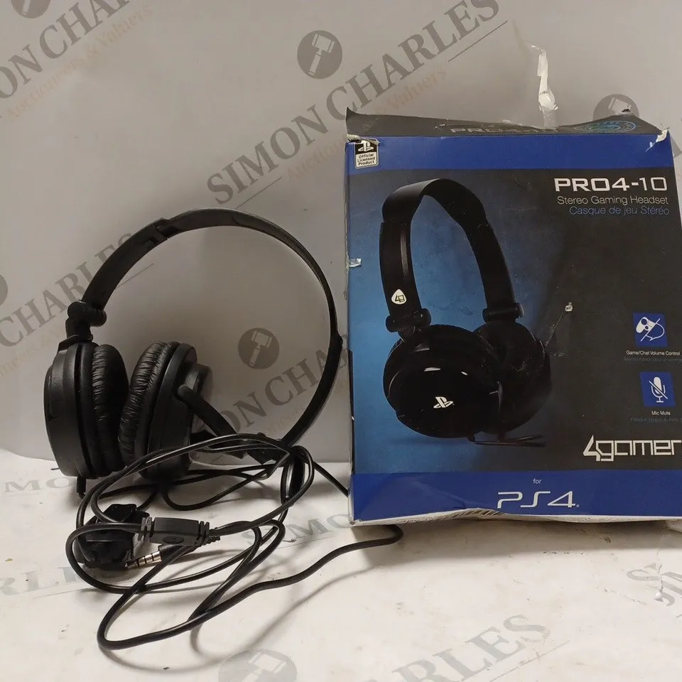 BOX OF 2 4GAMERS PR04-10 STERO GAMING HEADSET