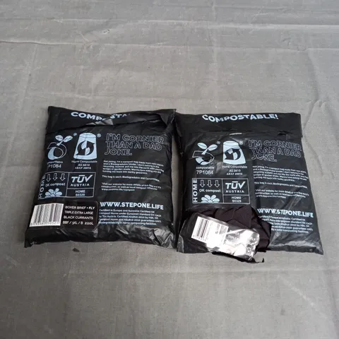 STEP ONE X2 BOXER BRIEF + FLY IN BLACK CURRANTS SIZE 3XL