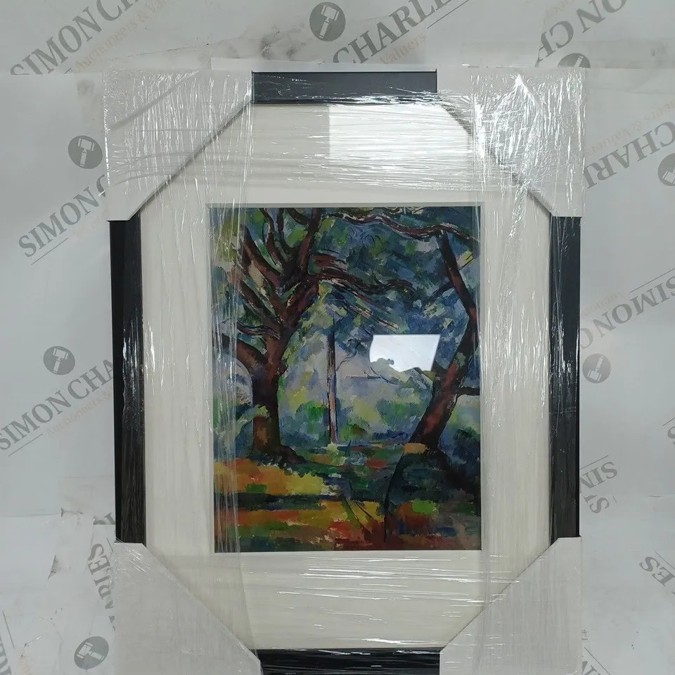 MAGNOLIA BOX THE BIG TREES 1904 BY PAUL CEZANNE FRAMED ART PRINT