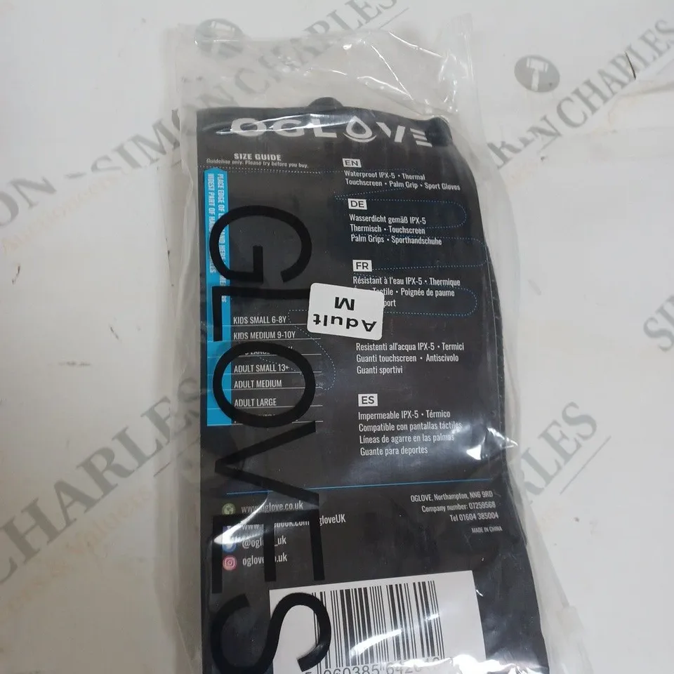 OGLOVE WATERPROOF THERMAL SPORTS GLOVES - MEDIUM