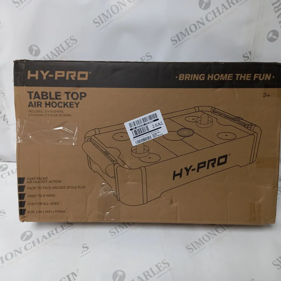 BOXED HY-PRO 20" TABLETOP AIR HOCKEY RRP £24.99