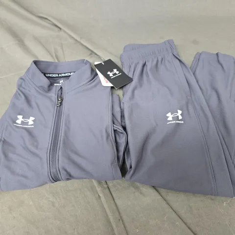 UNDER ARMOUR BOYS GREY TRACKSUIT YXS