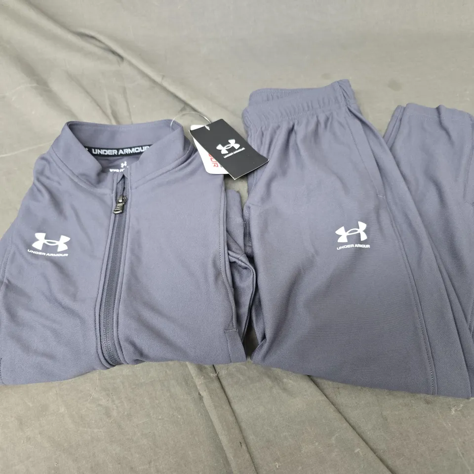 UNDER ARMOUR BOYS GREY TRACKSUIT YXS