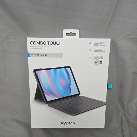 BOXED LOGITECH COMBO TOUCH IPAD AIR 13-INCH (M2) CASE (DEU LAYOUT)