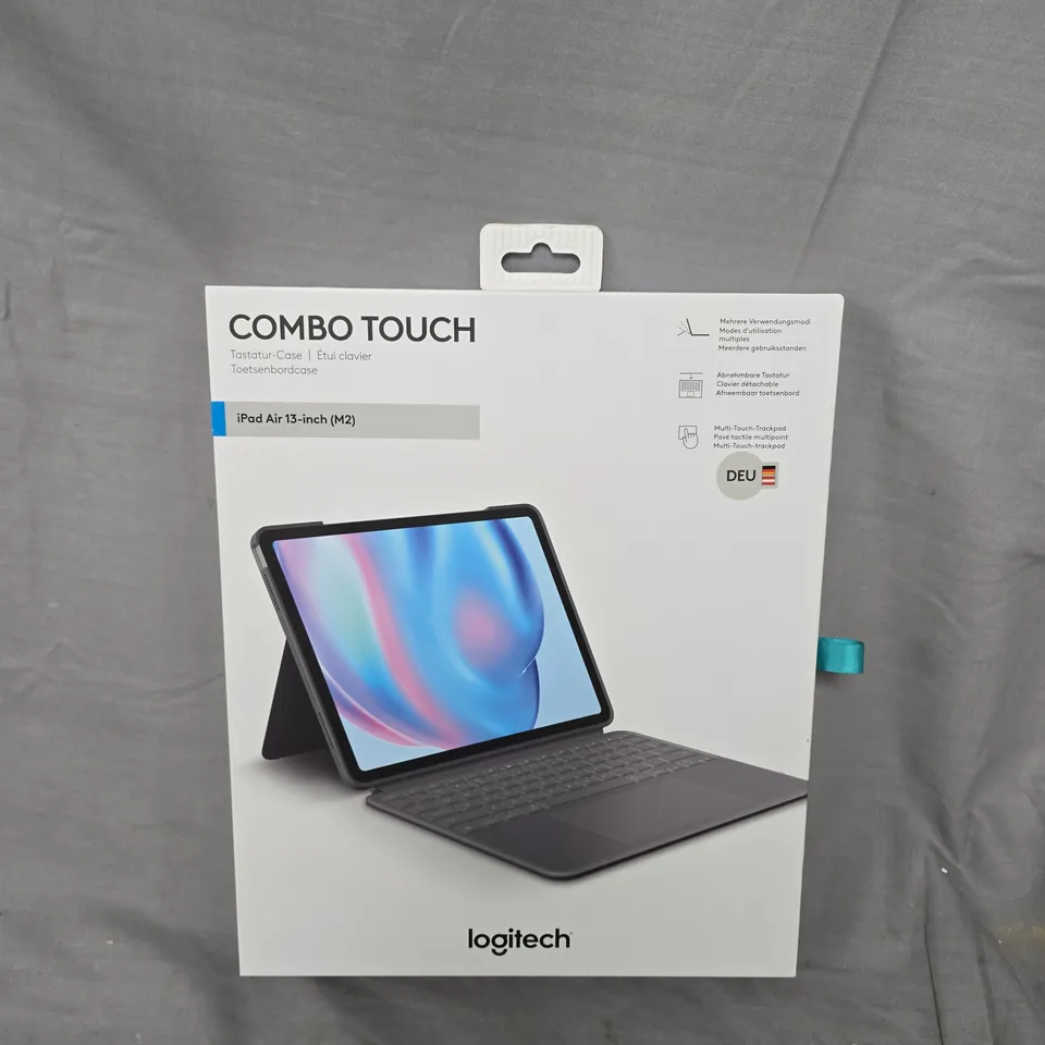 BOXED LOGITECH COMBO TOUCH IPAD AIR 13-INCH (M2) CASE (DEU LAYOUT)
